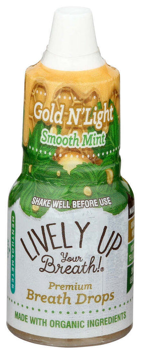 Lively Up Your Breath - Smooth Mint Breath Drops, 0.27 fl oz (Pack of 12) - Gluten-Free Breath Freshener