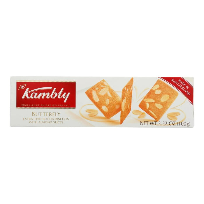 Kambly Almond Butter Butterflies Biscuits, 3.5 Oz (Pack of 12)