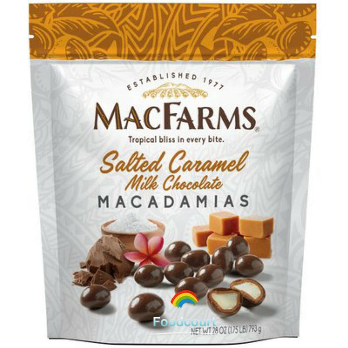 Mac Farms Nuts Macadamia Caramel Milk Chocolate - Case of 6 - 4.5 Oz