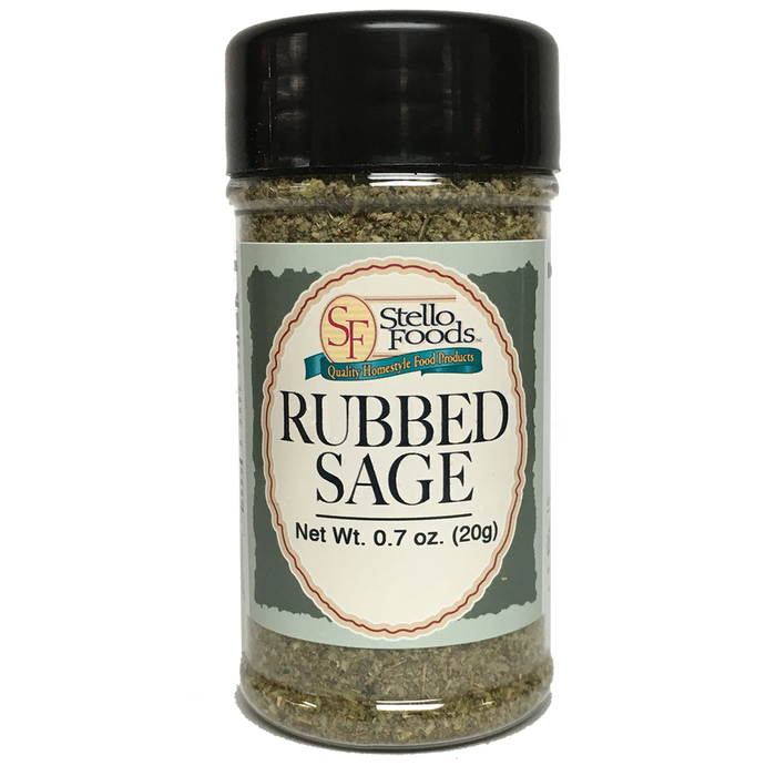 Stello Foods Spices - Sage - Rubbed 0.7 oz