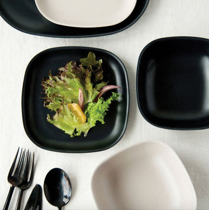 Bamboo Side Plate - 4 Piece Set - Black