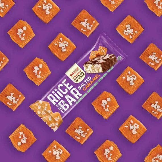 Salted Caramel Puffed Rice Bar | 5 Bars x 0.6 oz | RiiCE the Bar