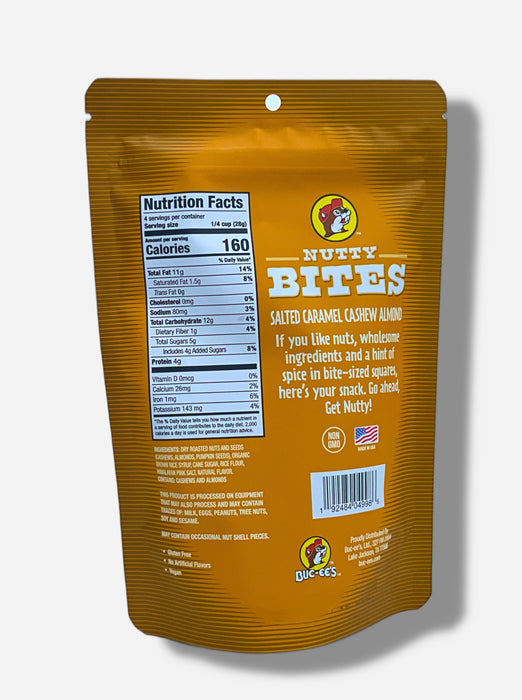 Buc-ee's Salted Caramel Cashew Almond Nutty Bites