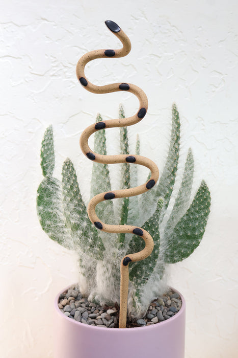 Ceramic Plant Snake Stake