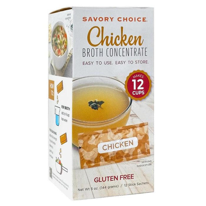 Savory Choice - Chicken Flavored  Liquid Broth Concentrate (12CT)