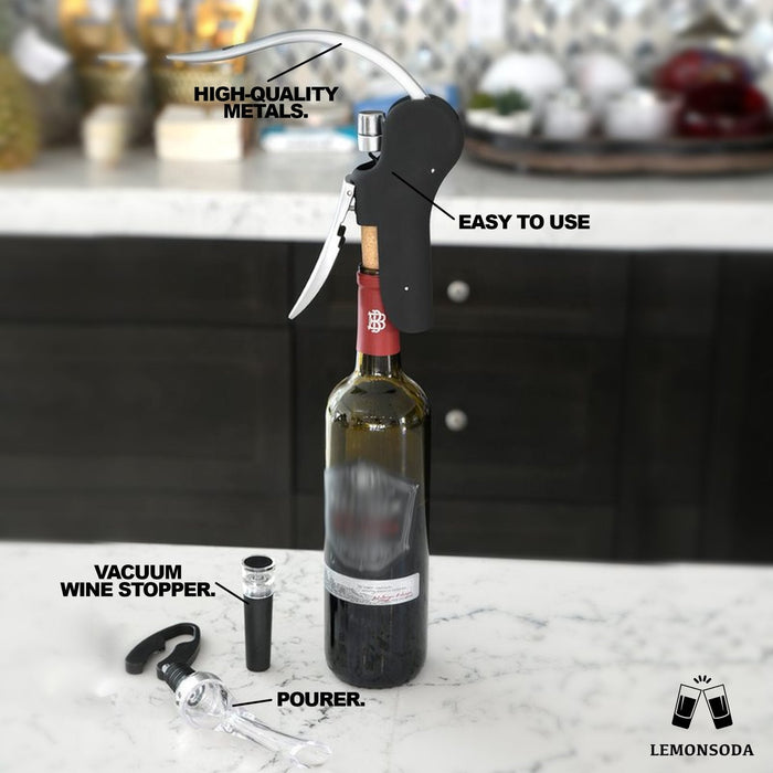 Screwpull Lever Wine Bottle Opener Set