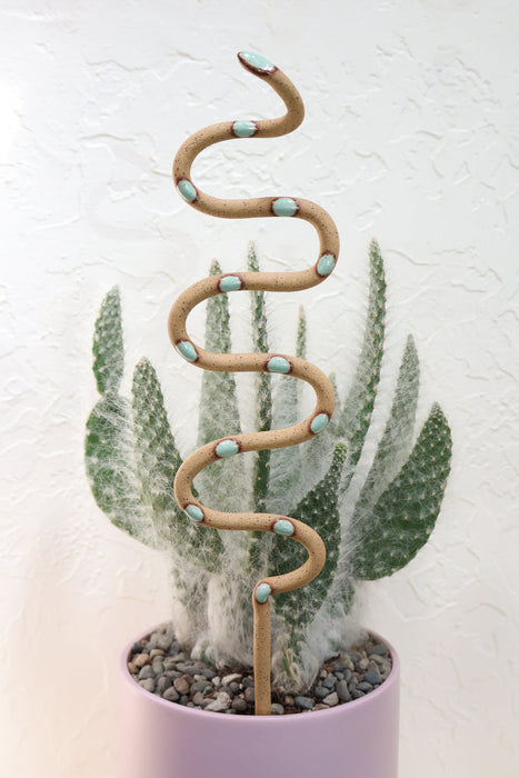 Ceramic Plant Snake Stake