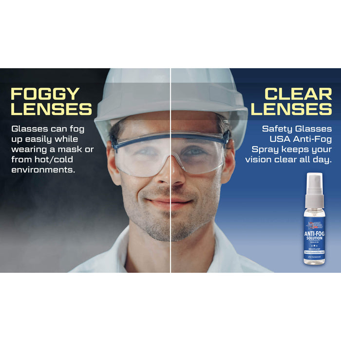 Safety Glasses USA DEFOGIT Anti-Fog Spray Kit For Glasses Made In USA