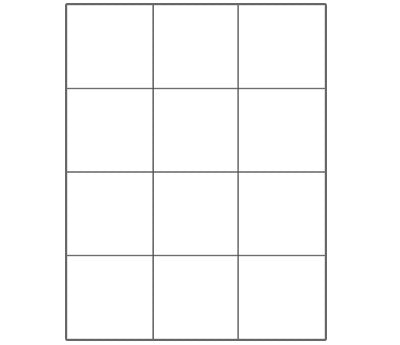 Square Laser Labels - 2-3/4" x 2-3/4"