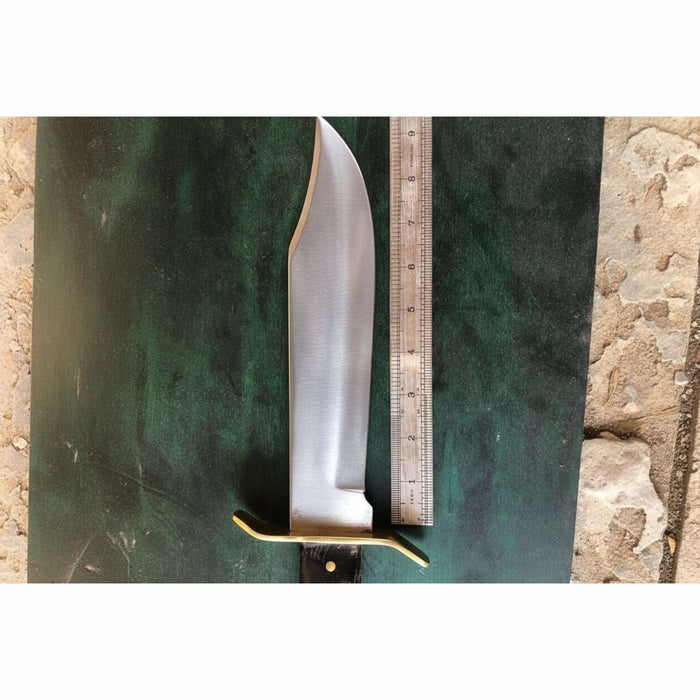 Sheffield Clip Point Bowie Knife Handmade Brass Clip JW SteelCrafts