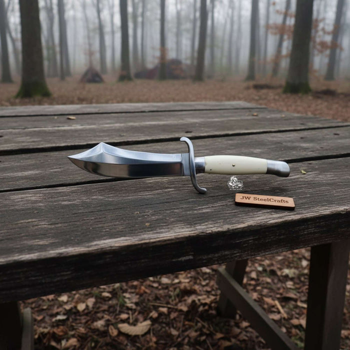 Handmade Sheffield Style Bowie Knife with High Polished Clip Point Blade