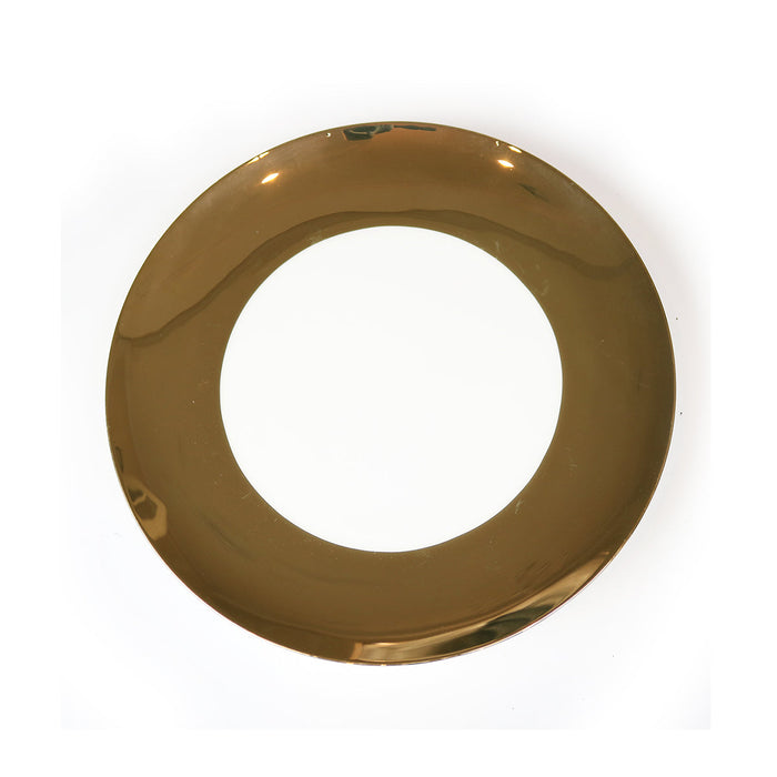 Shiny Wide Gold Rim Dinner Plate-Set of 4