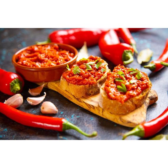 Spicy Ajvar | Pepper & Eggplant Bruschetta | 19 oz | Galil