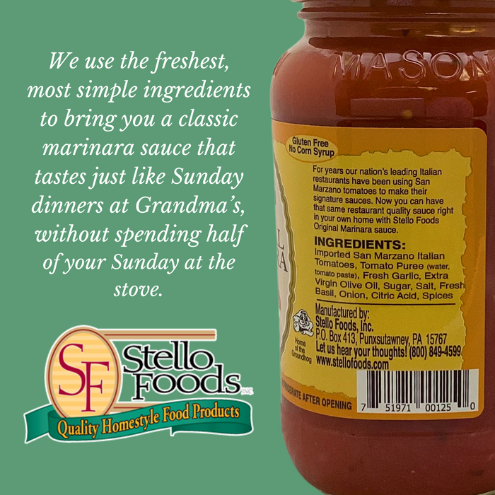 Stello Foods - Rosie's Original Marinara Spaghetti Sauce 26 oz