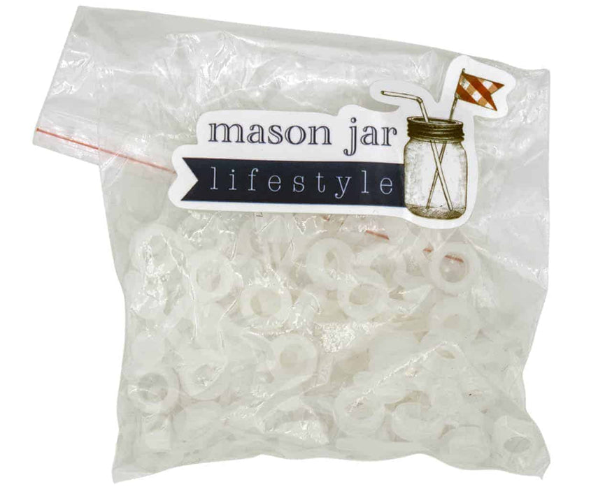 Silicone Straw Hole Grommets with Plugs for Mason Jar Lids 40 Pack