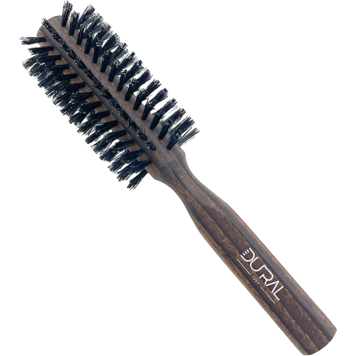 Dural Thermo Ash Wood 10 rows round hair brush with boar bristles