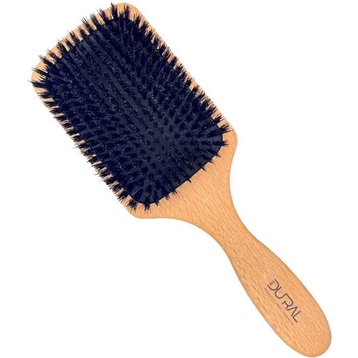 Dural Beech Wood wild boar bristles paddle brush