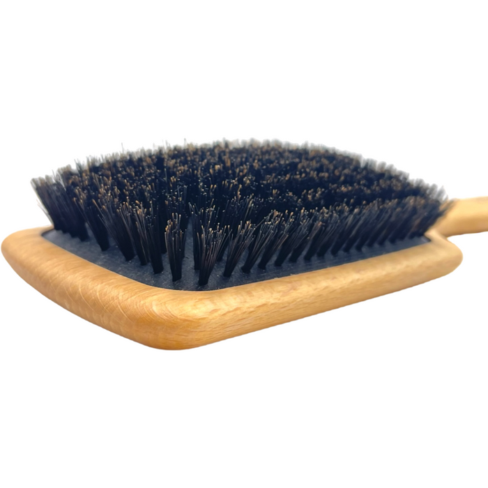 Dural Beech Wood wild boar bristles paddle brush