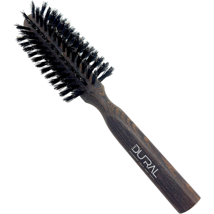 Dural Thermo ash wood half round hair brush with boar bristles - 8 rows