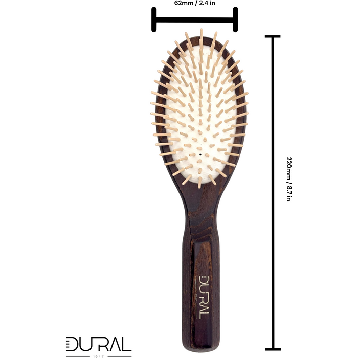 Dural Thermo-wood rubber cushion hair brush with wooden pins