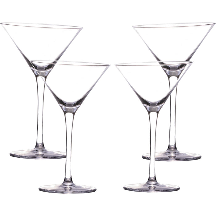 Slanted Martini Glasses - Set of 4 (6oz)