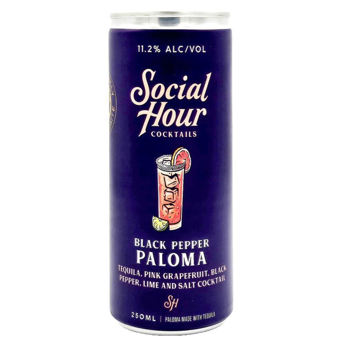 Social Hour Cocktails - 'Black Pepper Paloma' Cocktail (250ML)