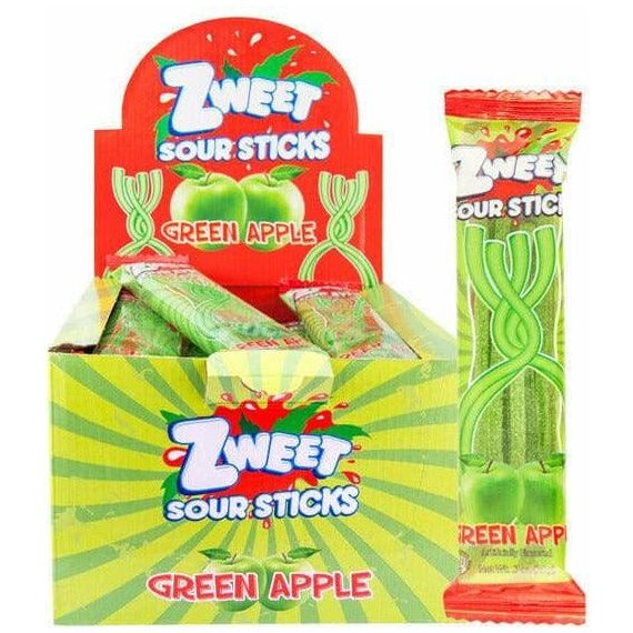 Sour Apple Sticks | Zweet | 0.7 oz