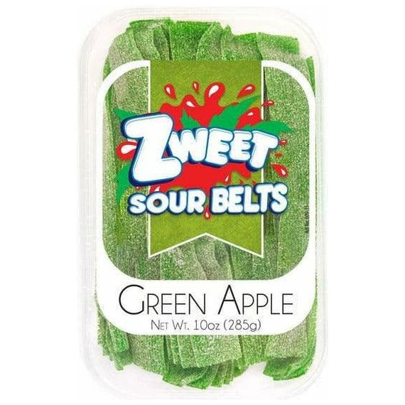 Sour Green Apple Belts | Zweet | 10 oz