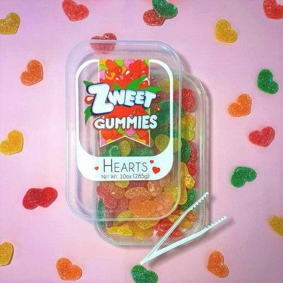 Sour Gummy Hearts | Zweet | 10 oz