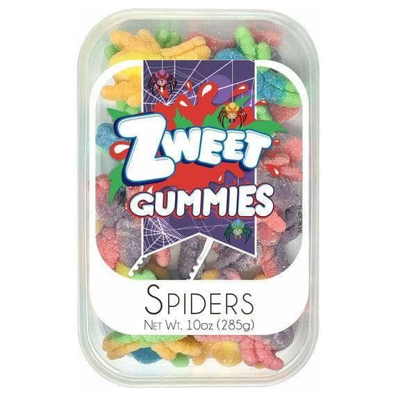 Sour Gummy Neon Spiders | Zweet | 10 oz