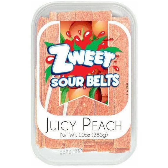 Sour Peach Belts | Zweet | 10 oz