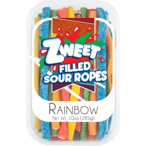 Sour Rainbow Ropes | Zweet | 10 oz