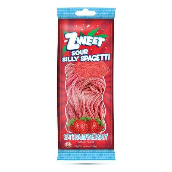 Sour Strawberry Silly Spagetti | Go-Pack | Zweet | 4.5 oz