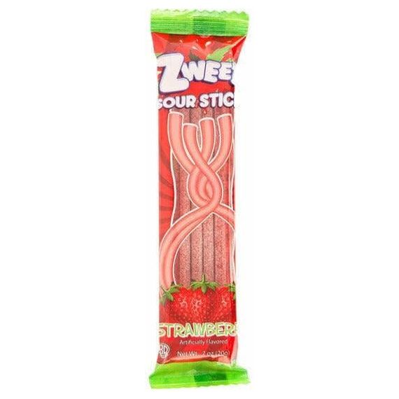 Sour Strawberry Sticks | Zweet | 0.7 oz