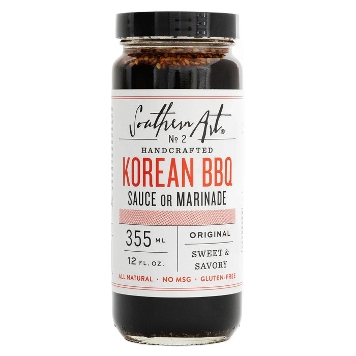 Southern Art - Korean BBQ Sauce Sweet Savory, 12 fl oz (Case of 12) - Authentic Flavor Experience