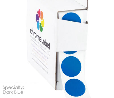 3/4" Permanent Round, Color-Code Dots: 1,000/Box