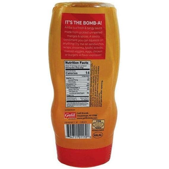 Spicy Tangy Mango Sauce | Squeeze Bottle | 10.6 oz | Bomba Amba