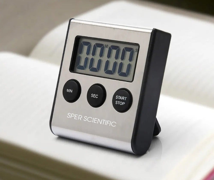 Stainless Steel Digital Lab + Kitchen Timer