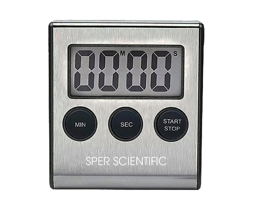 Stainless Steel Digital Lab + Kitchen Timer