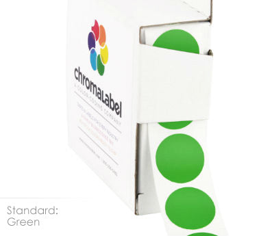 3/4" Permanent Round, Color-Code Dots: 1,000/Box