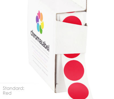 3/4" Permanent Round, Color-Code Dots: 1,000/Box