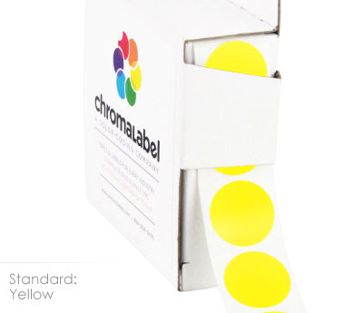 3/4" Permanent Round, Color-Code Dots: 1,000/Box