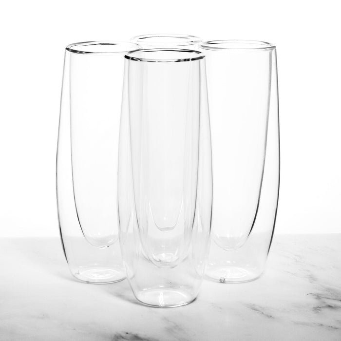 Stemless Double Wall Champagne Prosecco Glasses  - 5.4 fl. oz