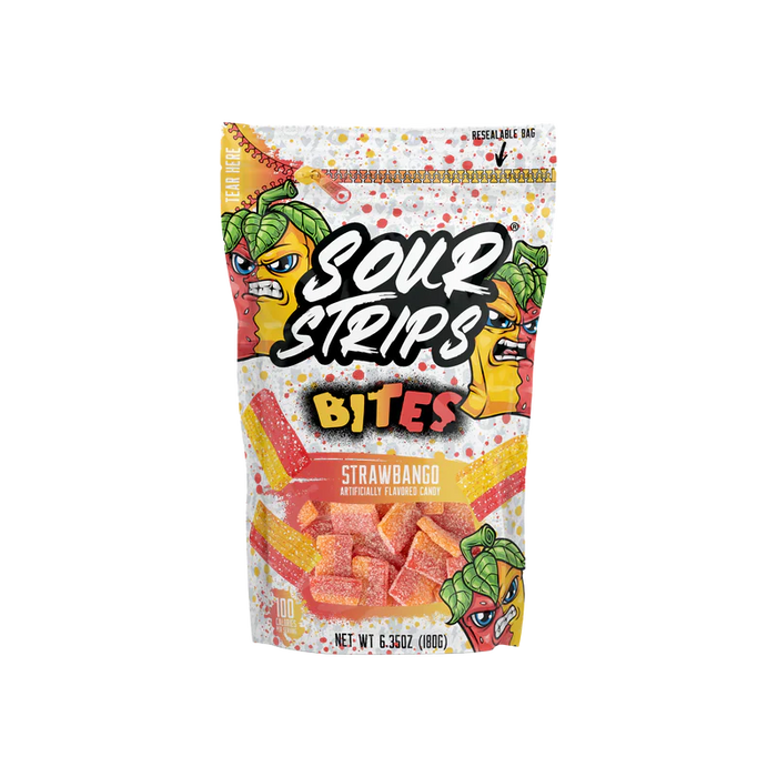 Sour Strips Bites Strawbango (180g)