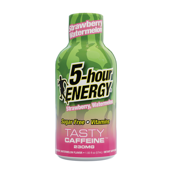 24 Pack 5-hour ENERGY Extra Strength Shots, Strawberry Watermelon Flavor Flavor, 1.93 Fl Oz