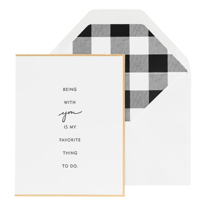 Sugar Paper - 'Being With Your Is My Favorite Thing To Do' Folded Card (1CT)