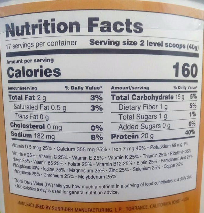 NOW AVAILABLE SunFit Protein Plus - Unique Protein Powder by Sunrider