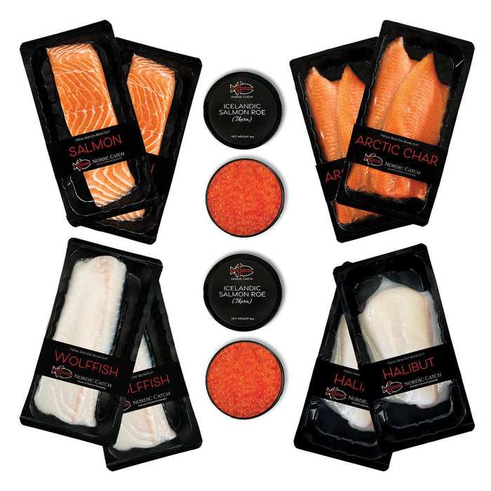 Super OMEGA Seafood - Iceland Sushi Grade Fish Bundle