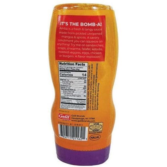 Tangy Mango Sauce | Squeeze Bottle | 10.6 oz | Bomba Amba
