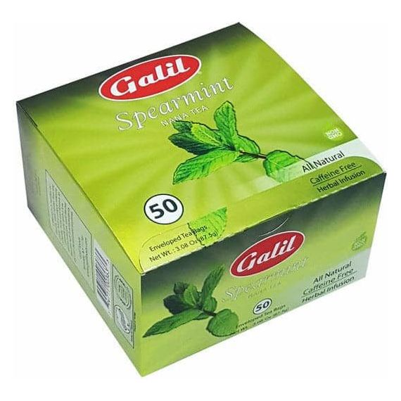 Tea | Spearmint Tea | 50' count Teabags | 3.08 oz | Galil